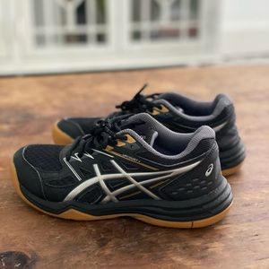 Girls ASICS Upcourt 4 Volleyball Shoes 1.5